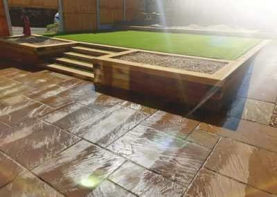 Patio Slabs and beautiful steps