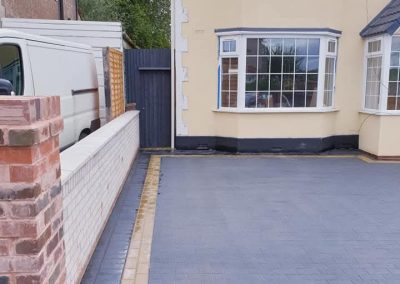 Block paving to exacting standards