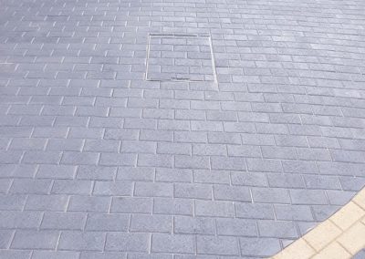 Block paving to exacting standards
