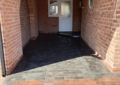 Block paving and step
