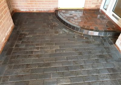 Block paving and step